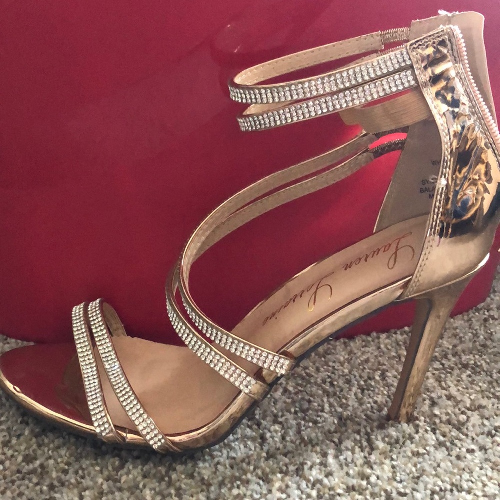Rose Gold sparkle shoes